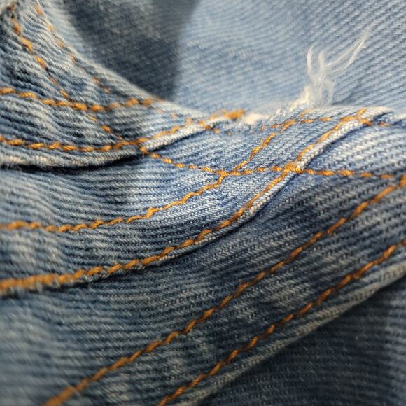 Vintage Renard Jeans Blue High Waist Straight Bareback 80s French Cut Tight 25 - Picture 14 of 16